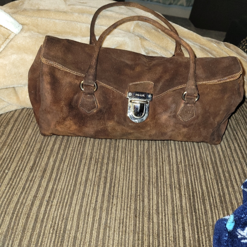 COPY - Suede Prada purse